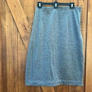 Silver metallic Worthington size 28 skirt